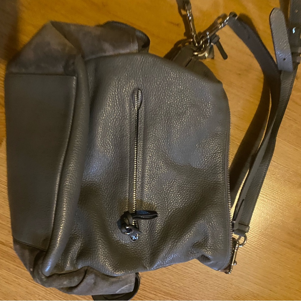 Stylish Gray Leather handbag